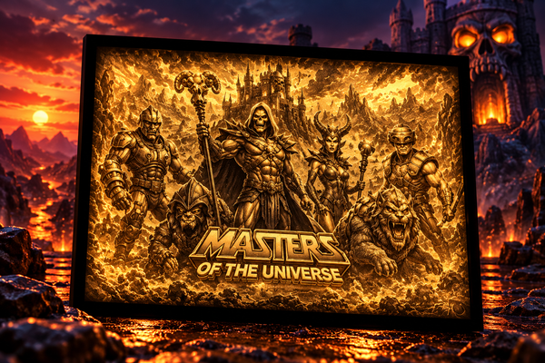 Masters of the Universe LED-Leuchtbild – Bei der Macht von Grayskull!