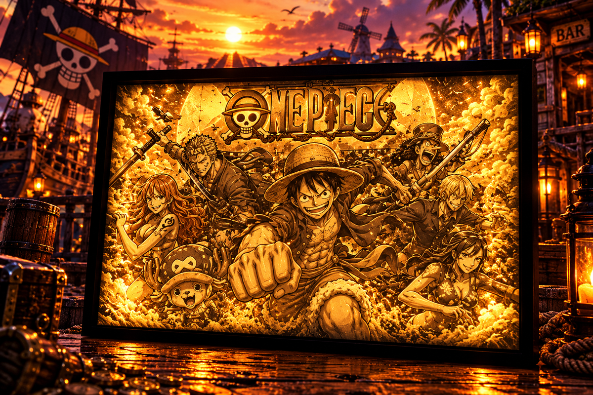 One Piece LED-Leuchtbild – Die Legenden der Piratenwelt! 2