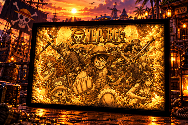 One Piece LED-Leuchtbild – Die Legenden der Piratenwelt! 2